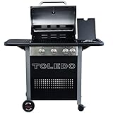 ACTIVA Grill Grillwagen Gasgrillwagen Toledo 400 Schwarz, 4 Brenner Gas BBQ Barbeque - 2