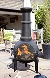 Buschbeck Feuerstelle, Stahlofen Leaf, schwarz, 43 x 43 x 107 cm, 90108.000 - 2
