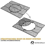 ACTIVA Holzkohlegrill Angular Guss inkl. Gusseisenrost - 5