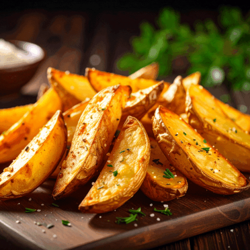 country potatoes Kartoffelspalten